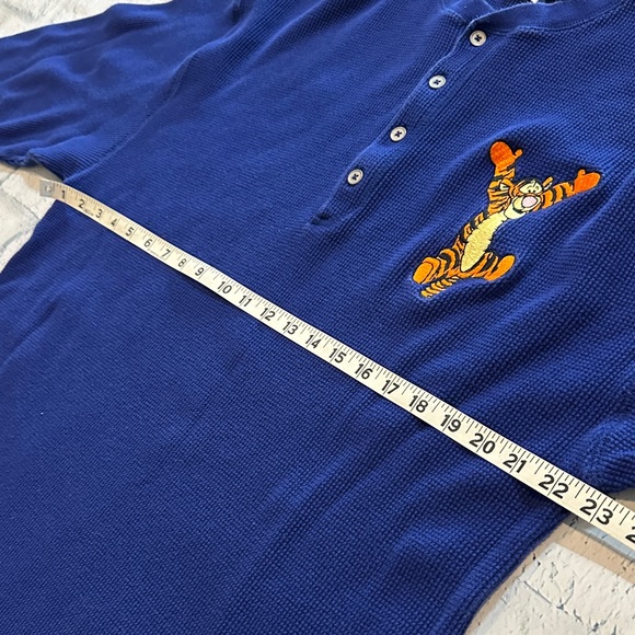 Vintage Disney Long Sleeve Henley with Tigger Embroidery - Picture 7 of 10